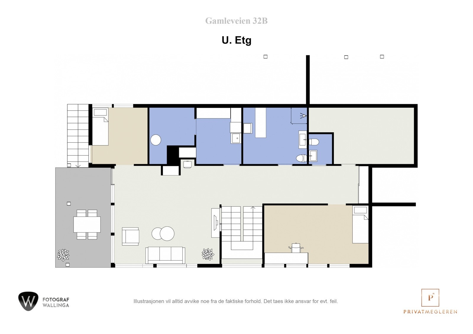 Plantegning u. etasje Galleribilde