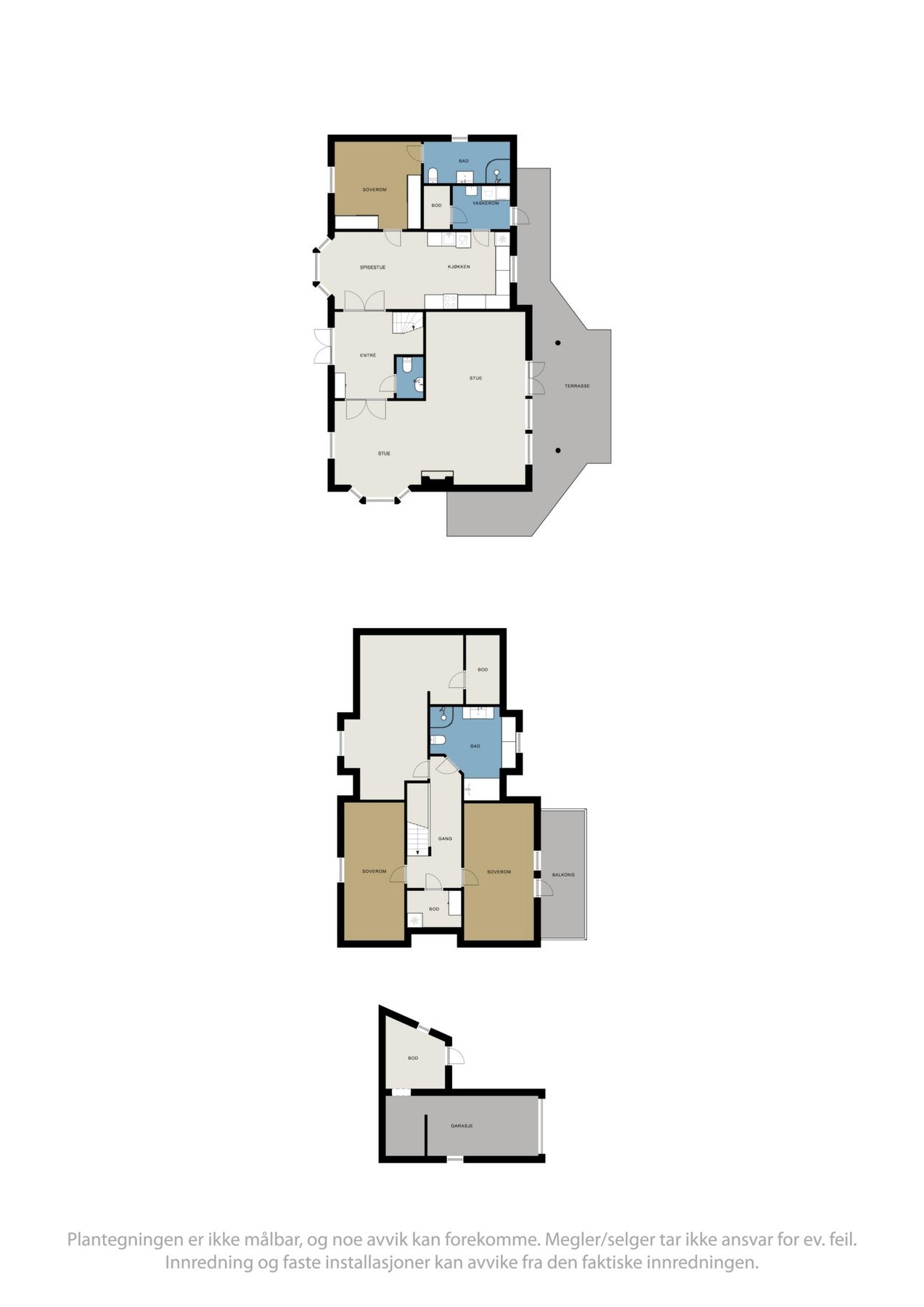 Plantegninger alle plan Galleribilde