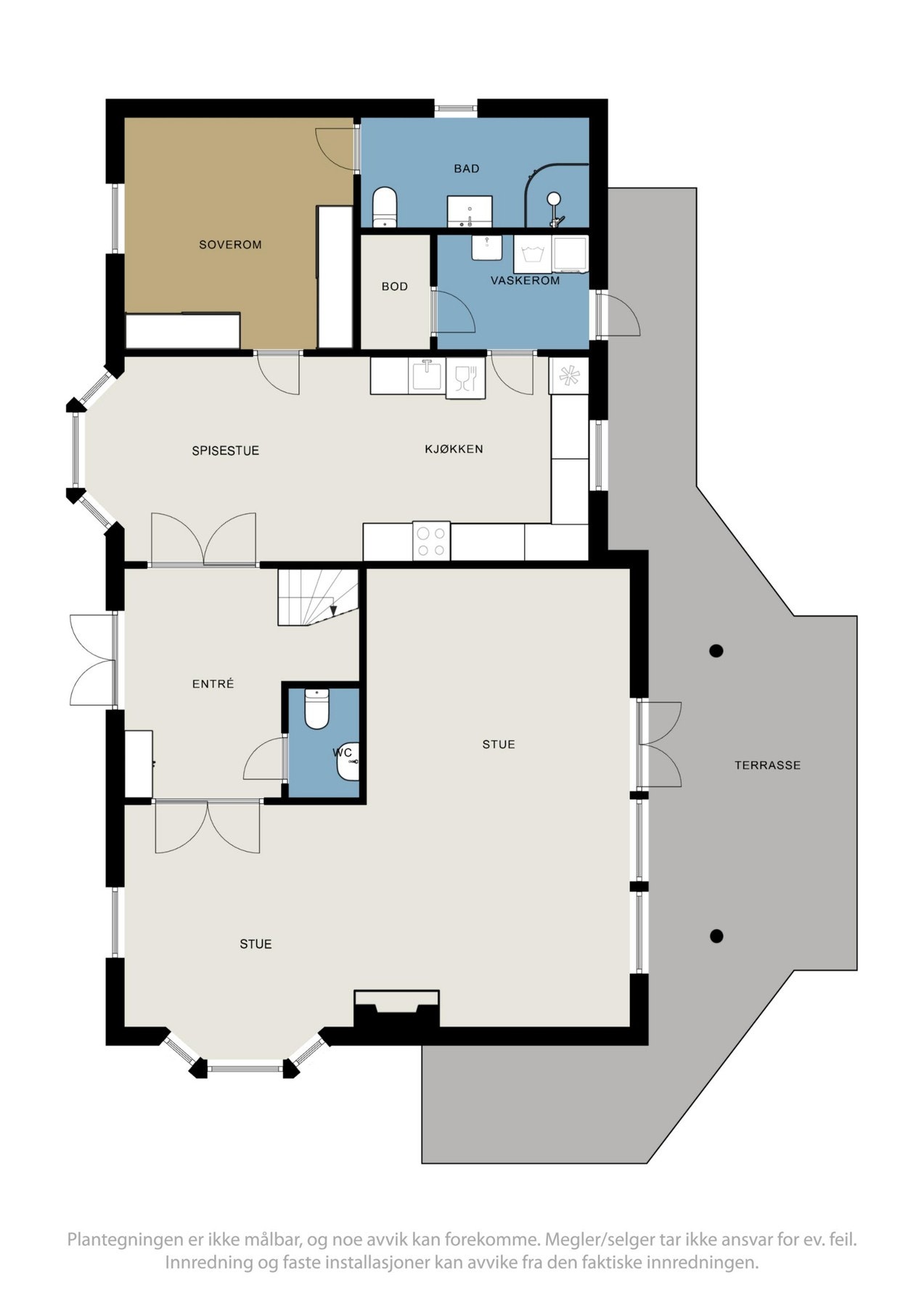 Plantegninger hovedplan Galleribilde