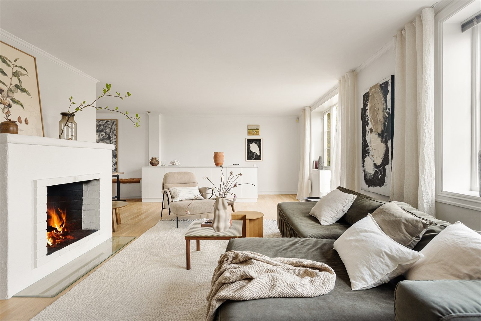 Leiligheten er sjarmerende, og har en flott blanding av det klassiske og det moderne. Galleribilde