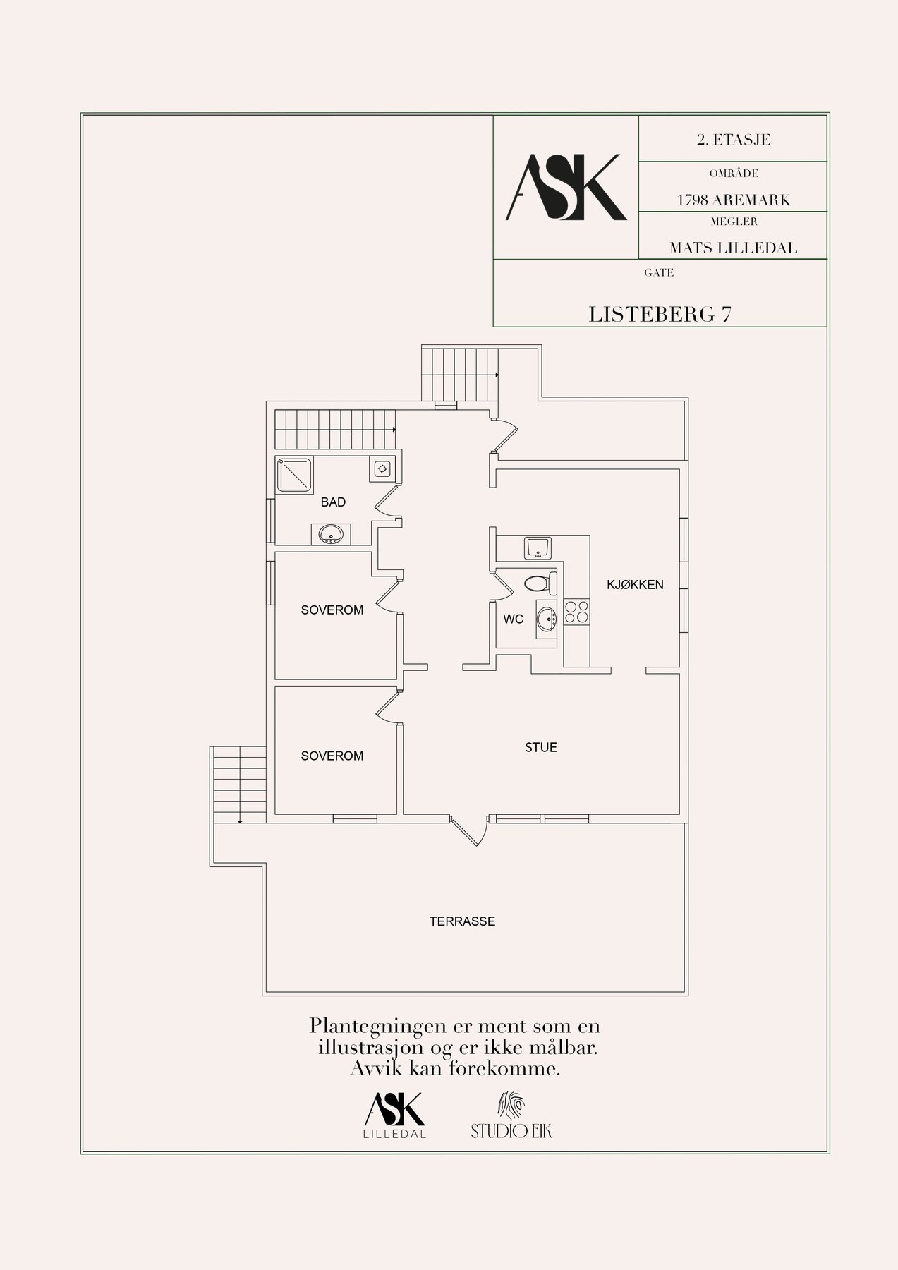 Plantegning 2. etasje. Galleribilde
