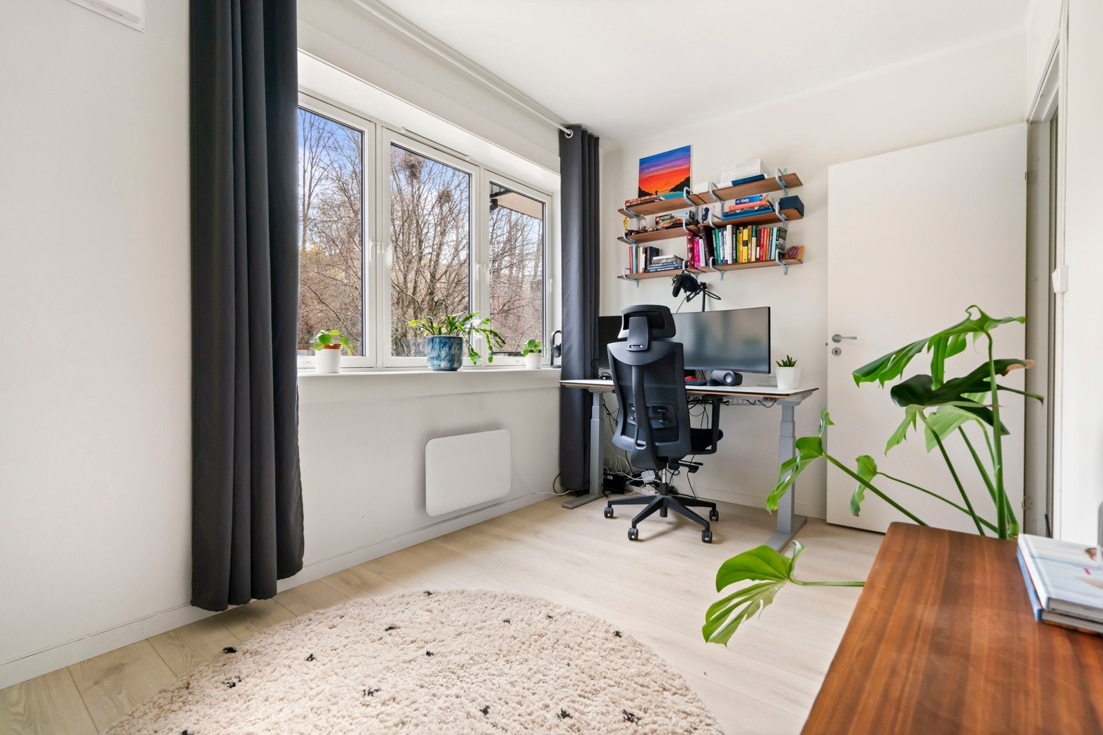 Rikelig med lys gjennom vindusrekke Galleribilde