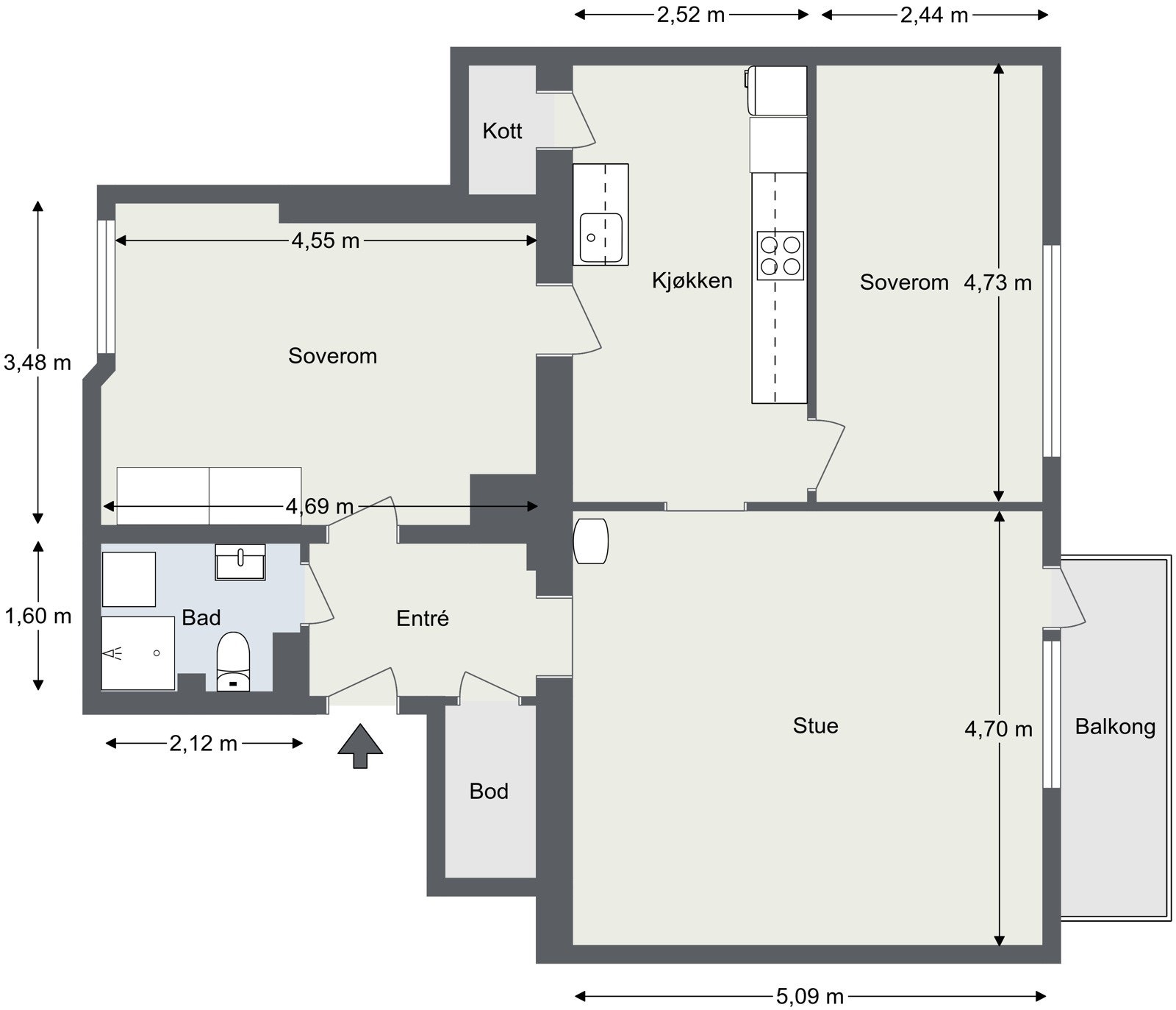 Plantegning Galleribilde