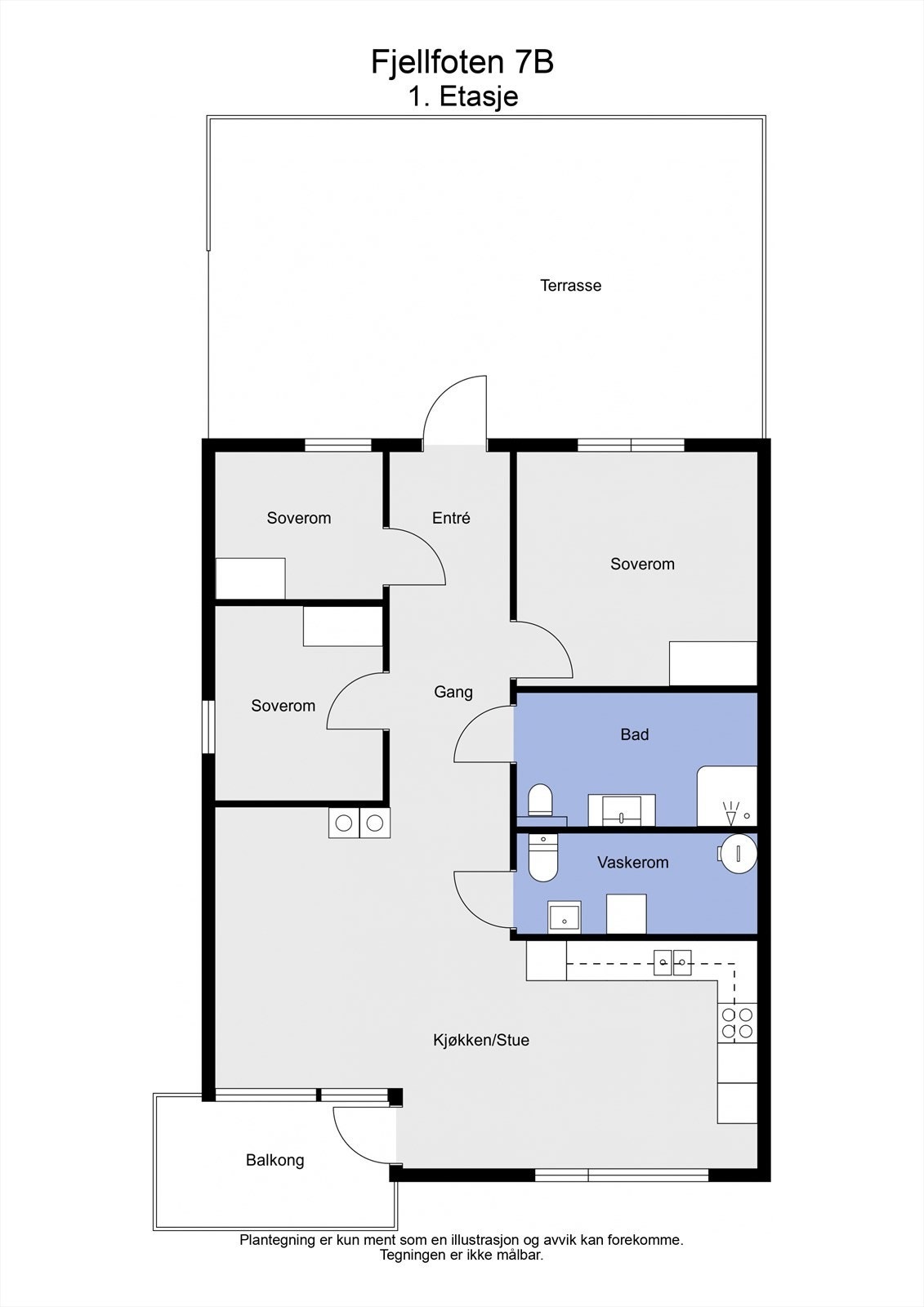 2 D plantegning 1. etasje Galleribilde