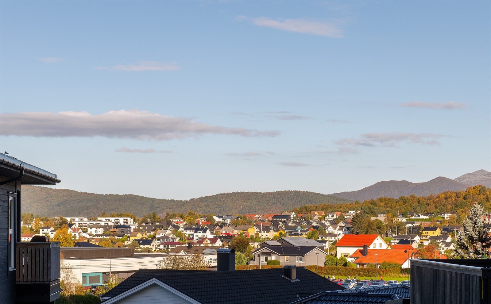 Utsikt fra balkongen Galleribilde