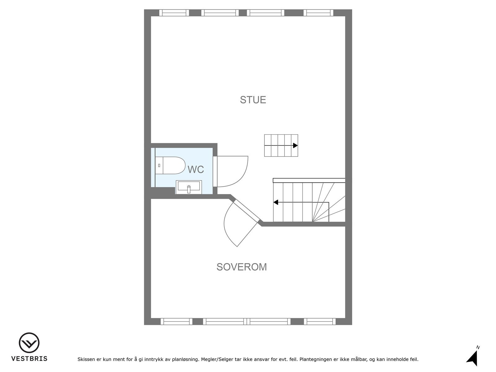 Planløsning 2. etasje Galleribilde