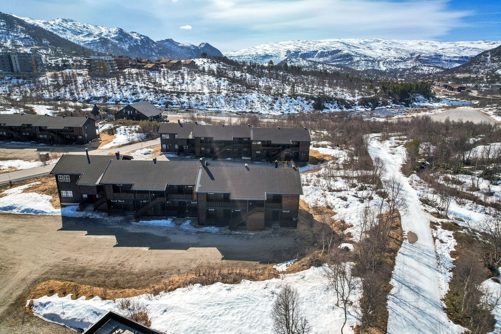 Skiløypa går rett på utsiden. Galleribilde