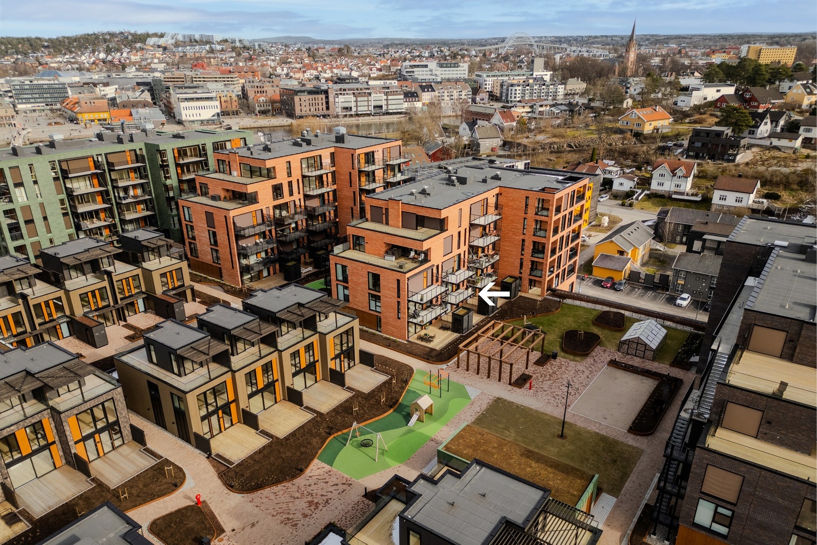 Leilighet 0405 byr på prosjektets beste beliggenhet, med ekstra god avstand til neste blokk Galleribilde