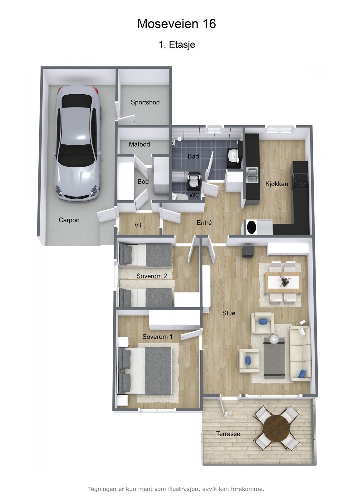 Plantegning Galleribilde