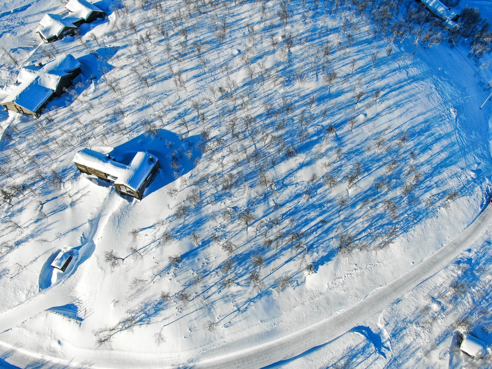 Fugleperspektiv av tomten. Galleribilde