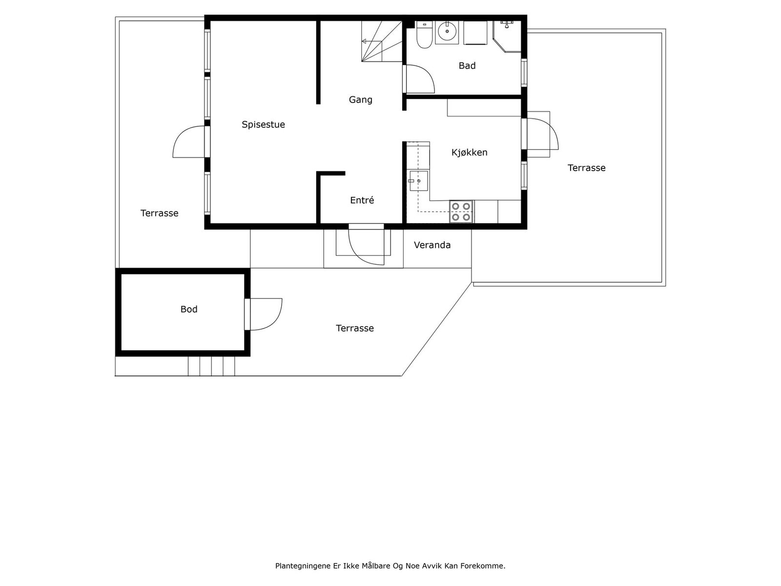 Plantegning 1. etasje Galleribilde