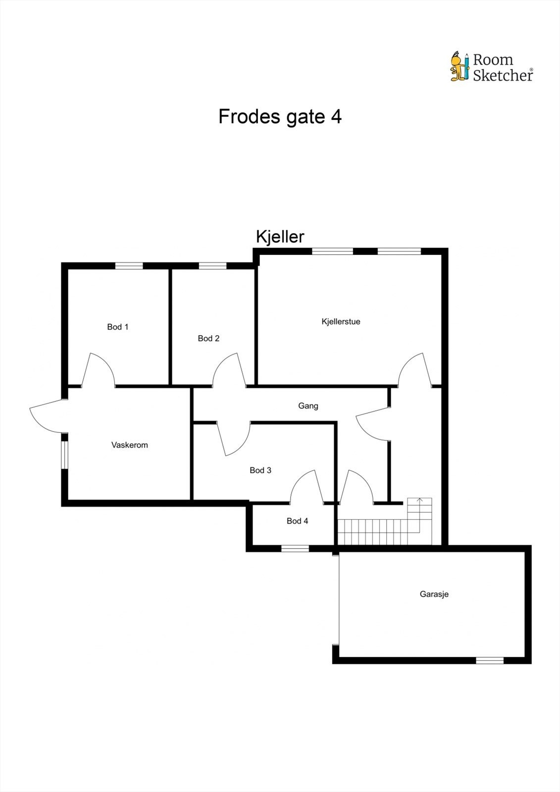 Plantegning kjeller Galleribilde