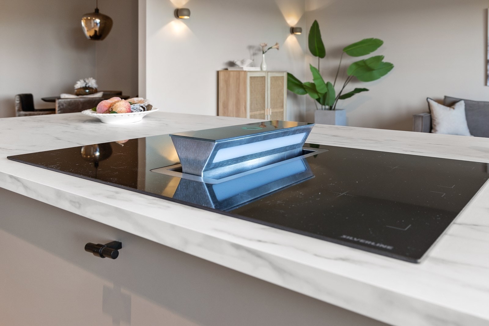Platetoppen har nedfelt ventilator. Galleribilde