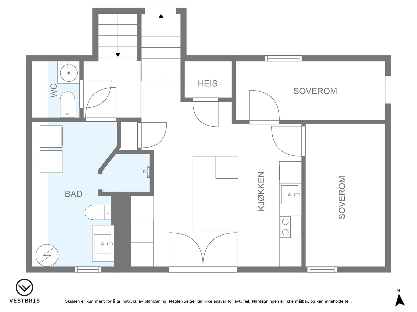 Planskisse Galleribilde