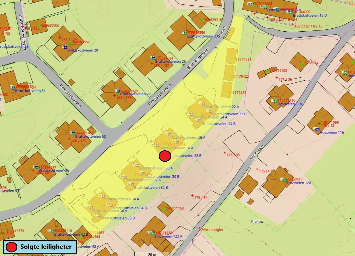 Oversikt over solgte leiligheter Galleribilde