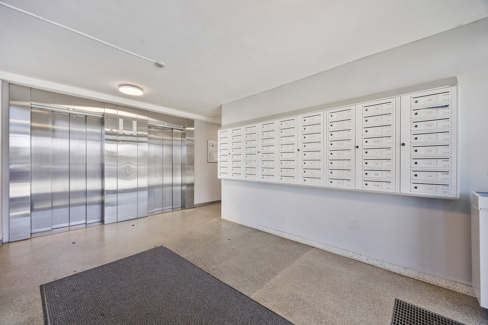 Stort inngangsparti med heis Galleribilde