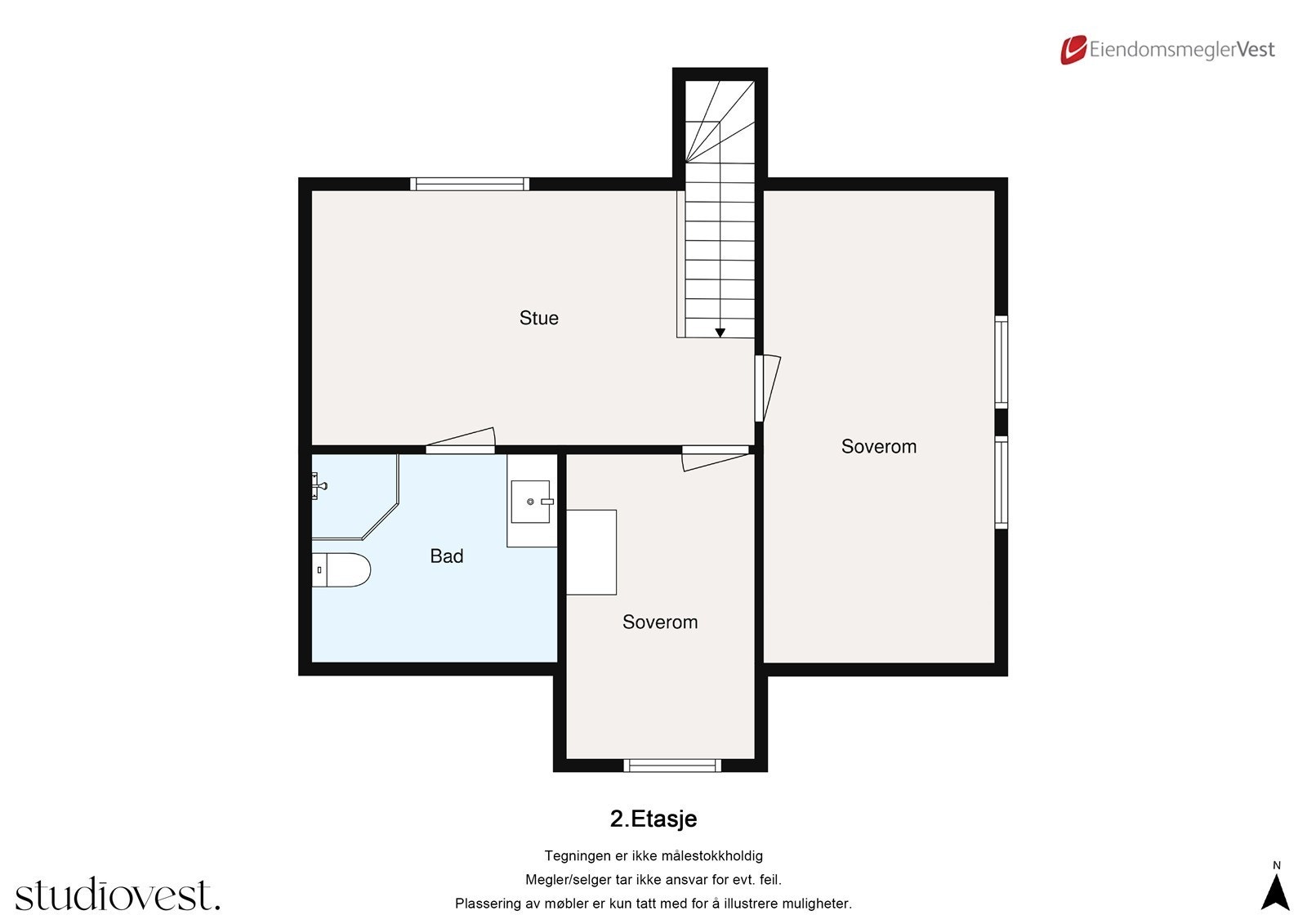 Planskisse: Loft. Galleribilde