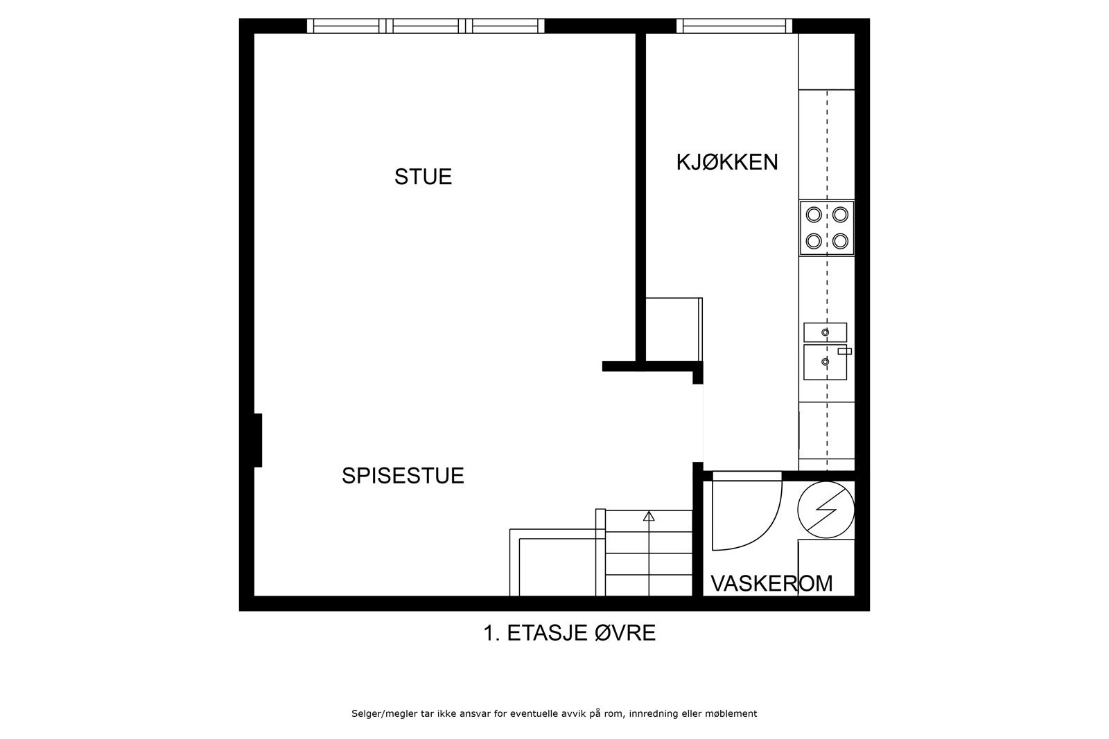 Plantegning 1. etasje Galleribilde