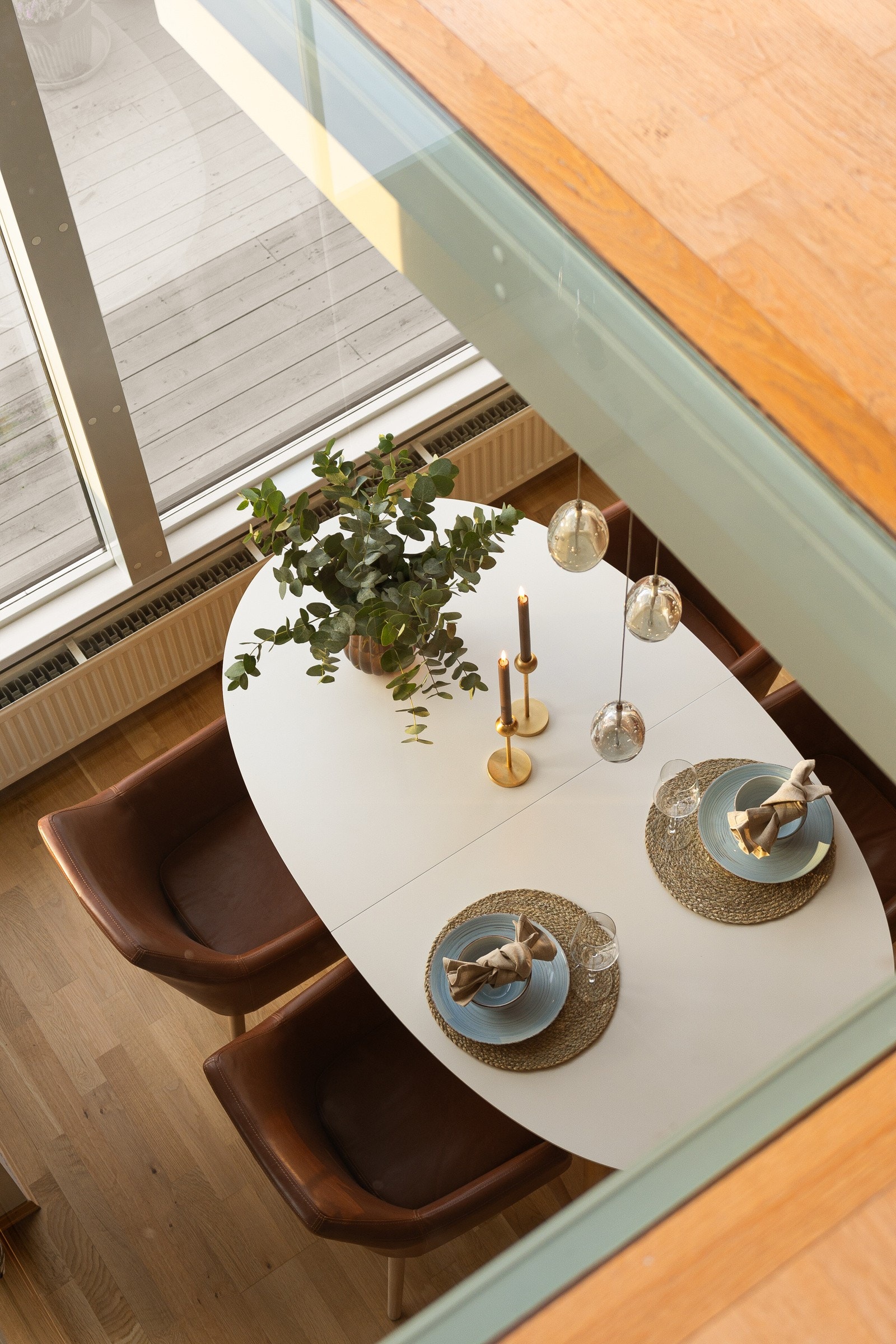 Lekker detalj med glassdel i gulv. Galleribilde