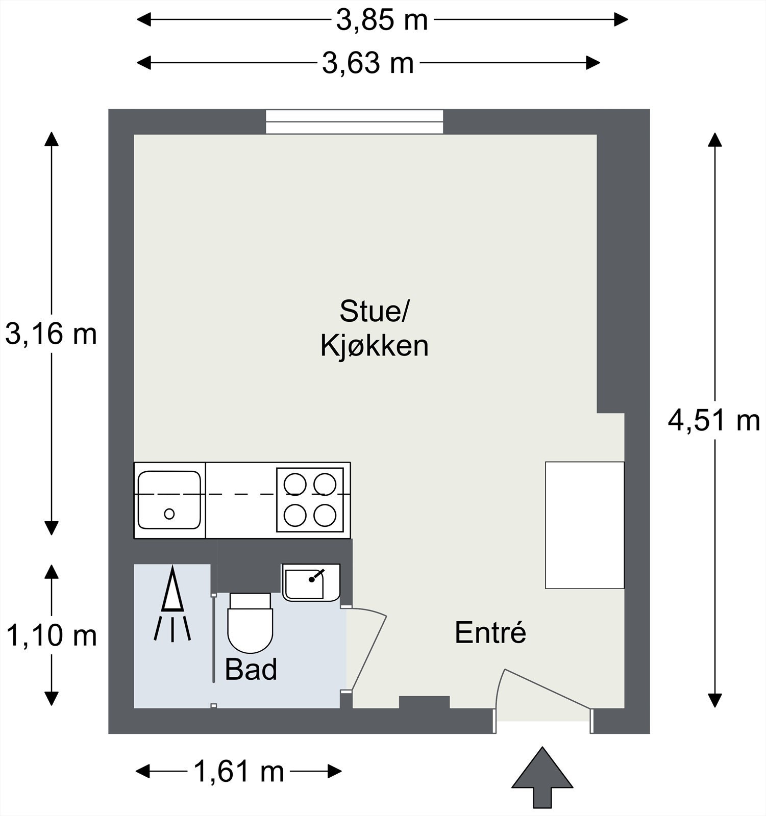 Plantegning til orientering. Galleribilde