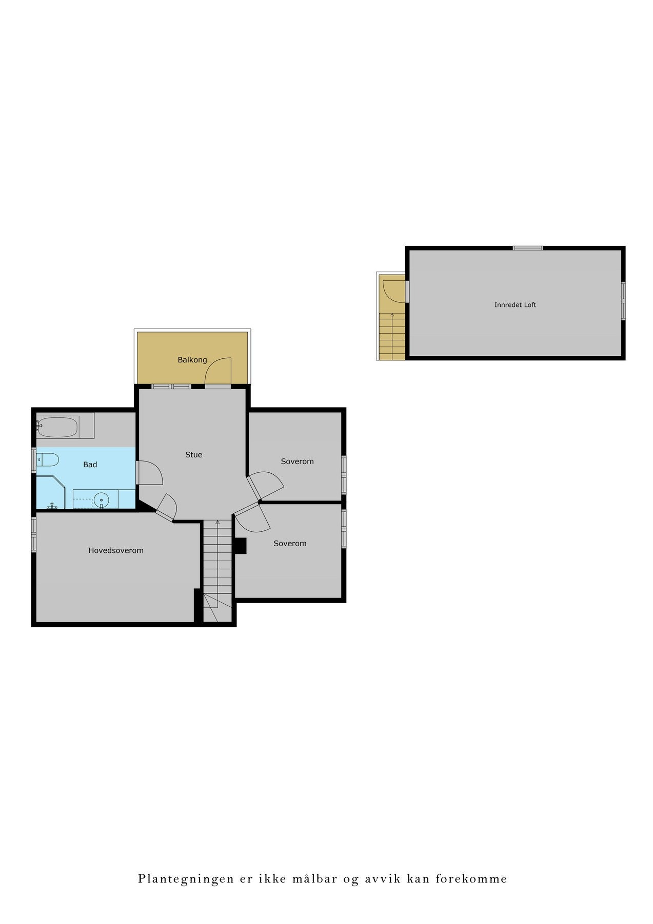 Plantegning 2. etasje Galleribilde