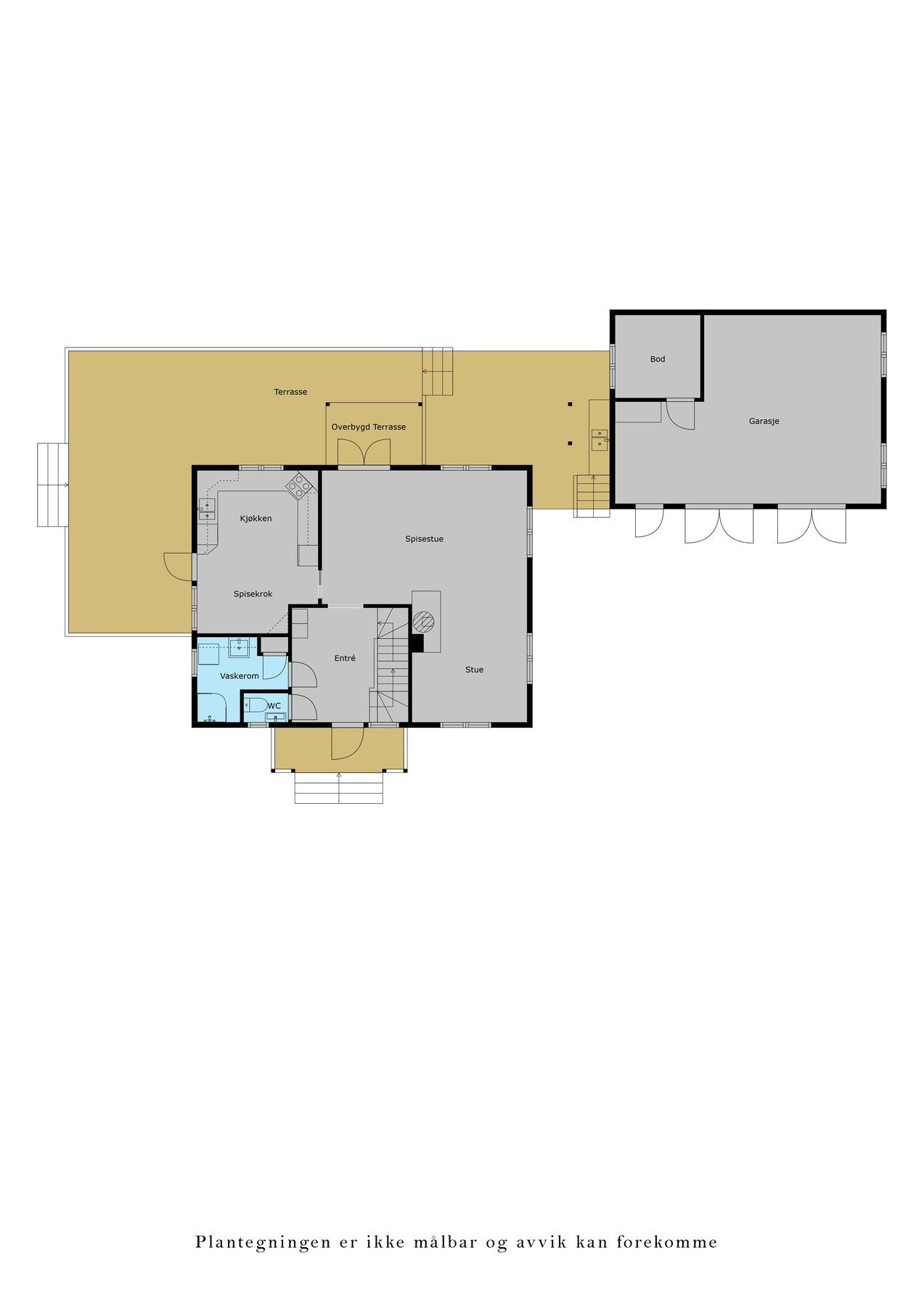 Plantegning 1. etasje Galleribilde