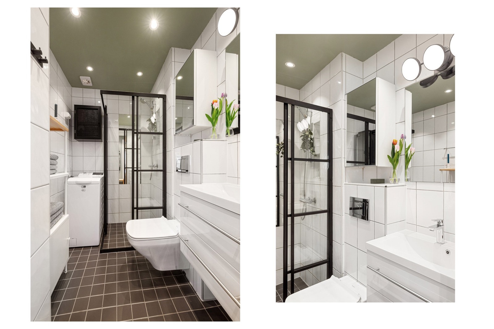 Badet har plass og opplegg til vaskemaskin. Du har også tilgang til fellesvaskeri i borettslaget. Galleribilde