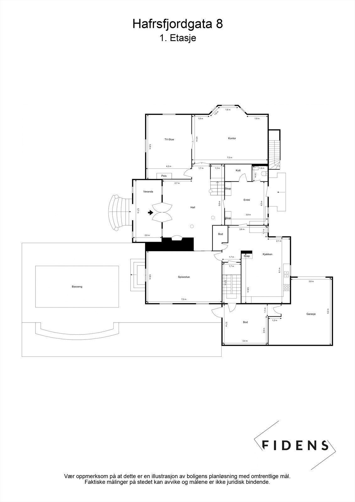 Plantegning 1. etasje. Galleribilde
