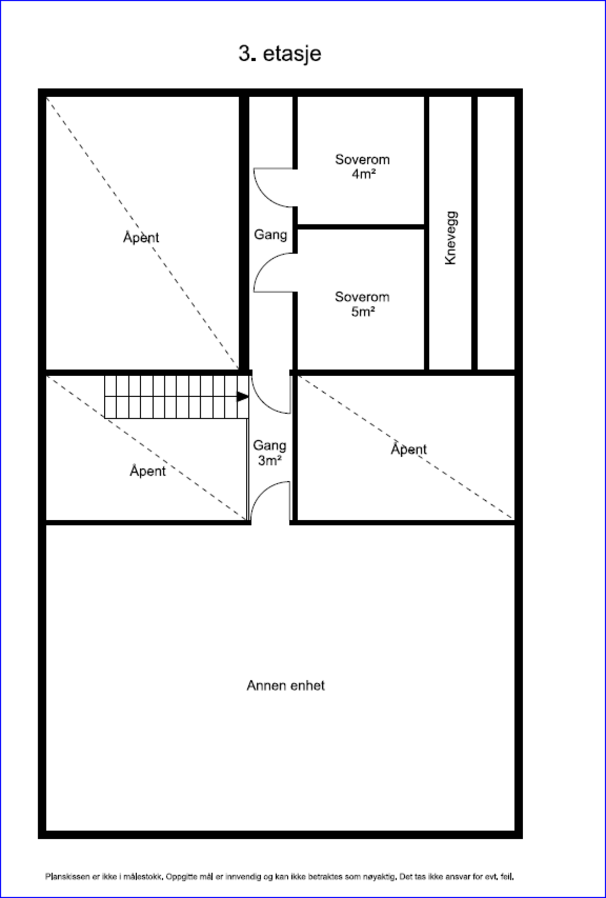Planskisse 3. etasje Galleribilde
