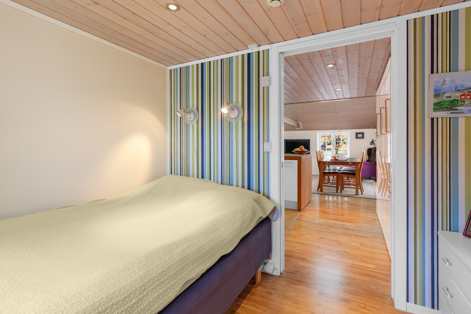 Soverommet i 2. etasje er på 7 kvm. Galleribilde