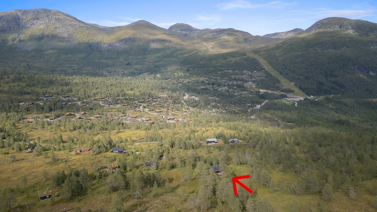 Nærområde med Hydla og Bøanedsætra i bakgrunnen Galleribilde