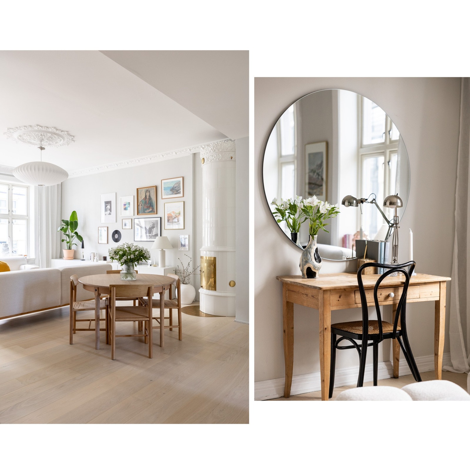 Veggflatene i stue og kjøkken ble malt i 2020. Galleribilde