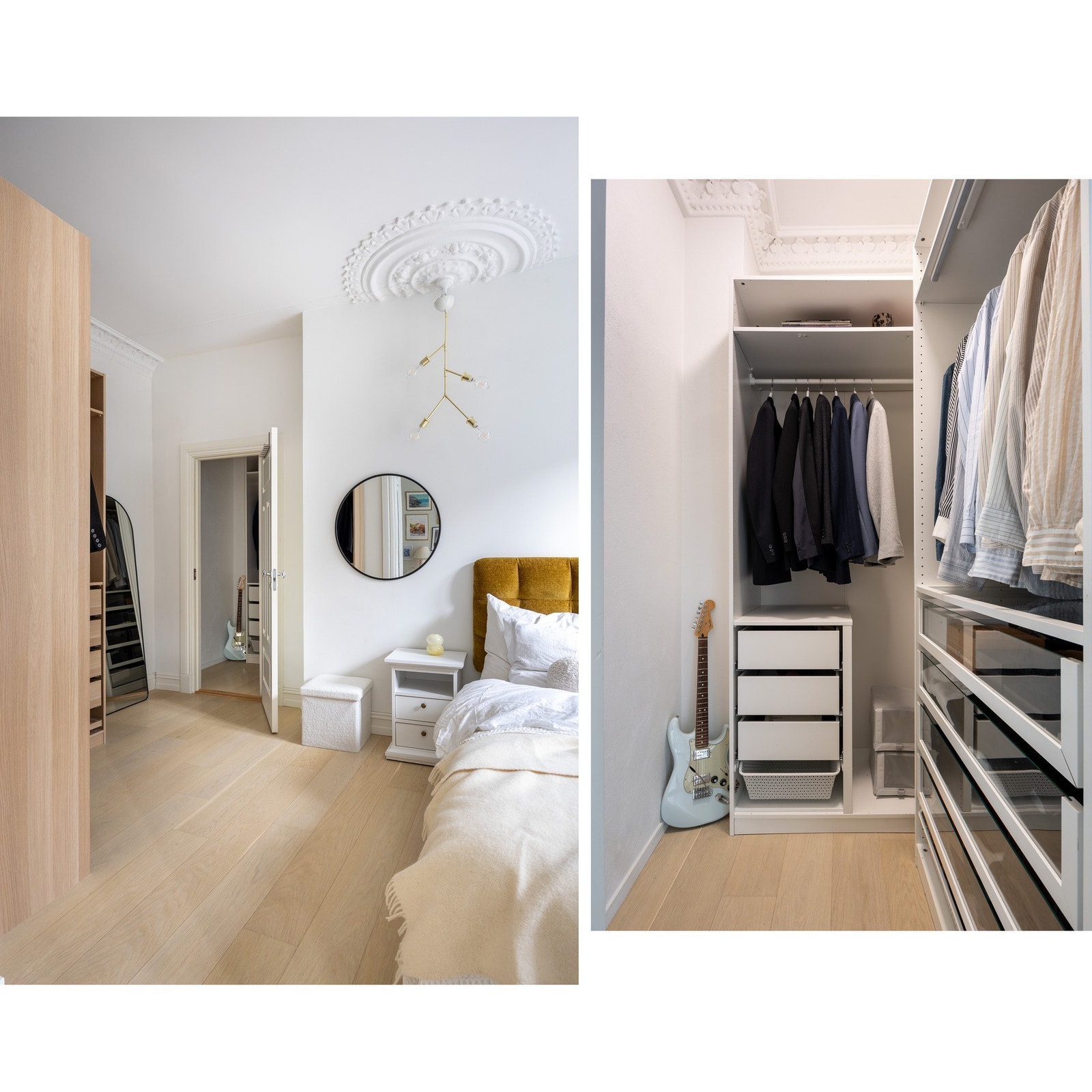 Tilkomst fra hovedsoverom til praktisk walk-in-closet. Galleribilde