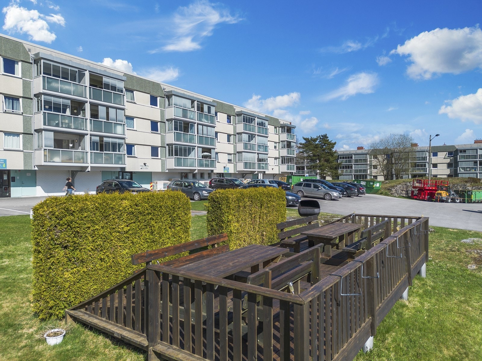 Terrasseområde på borettslagets fellesareal Galleribilde