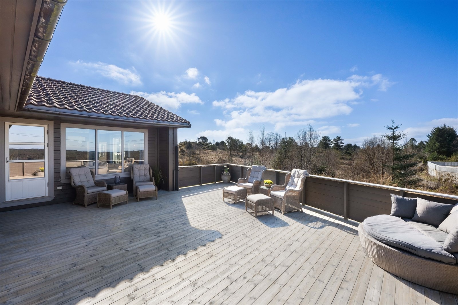 Flott utsikt til nærområde. Galleribilde