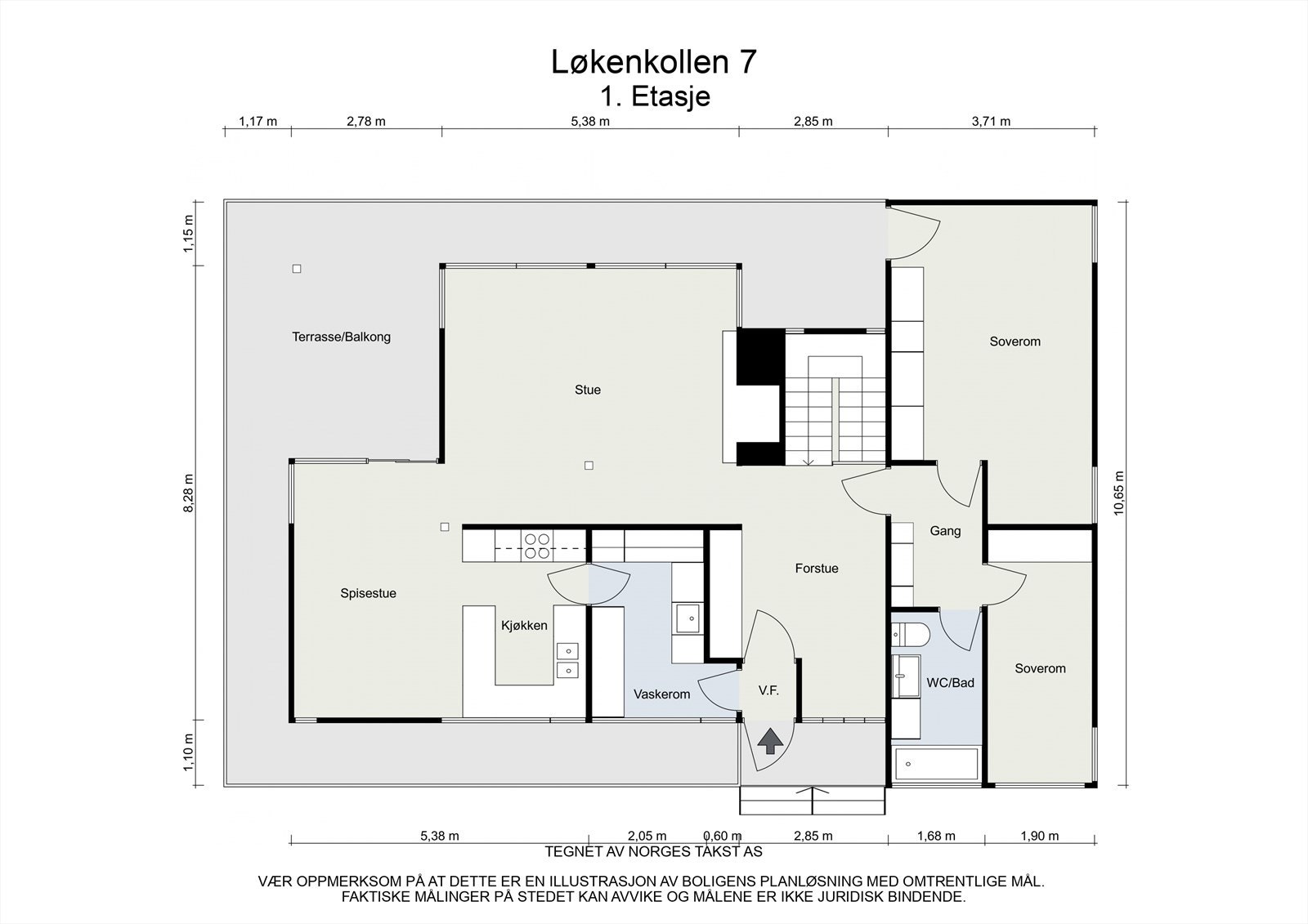 PLANTEGNING 1. ETASJE Galleribilde