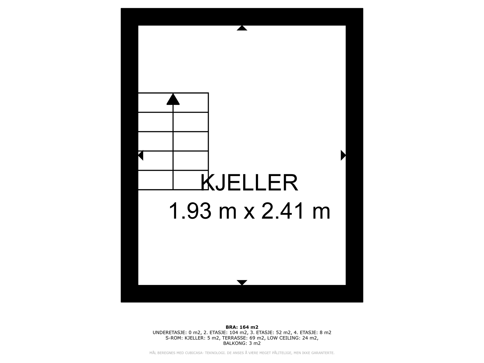Plantegning kjellerrom Galleribilde