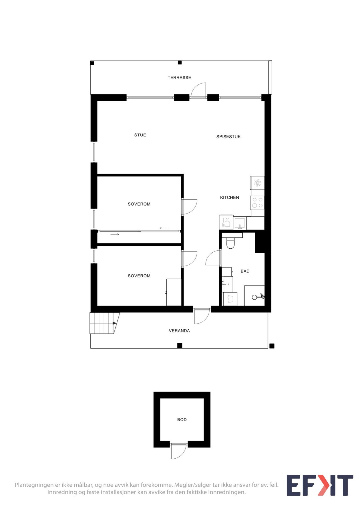 Plantegninger med utebod Galleribilde