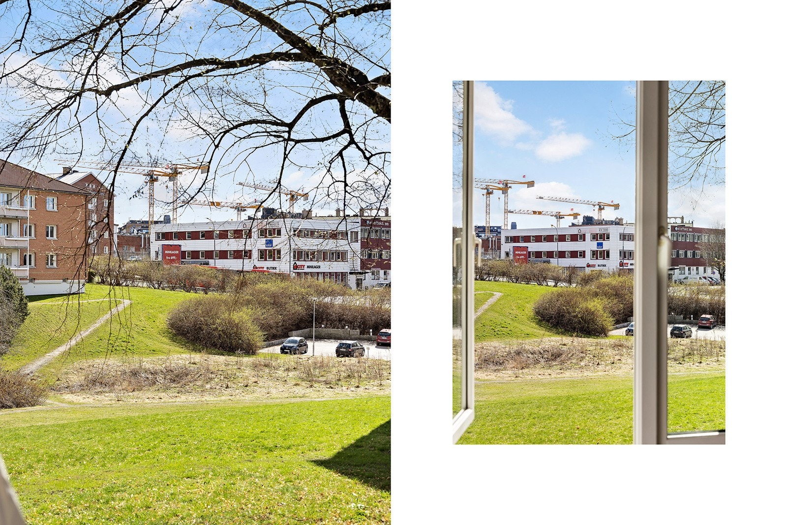 Rommet har fritt utsyn mot parkdrag, her kan du sove med vinduet åpent! Galleribilde