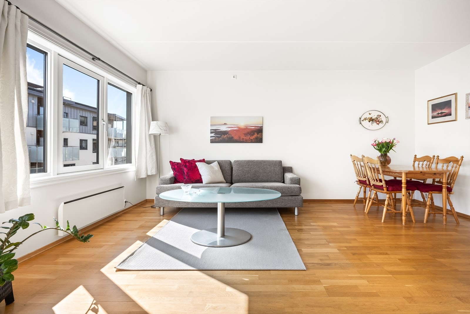 Parkett på gulv. Galleribilde