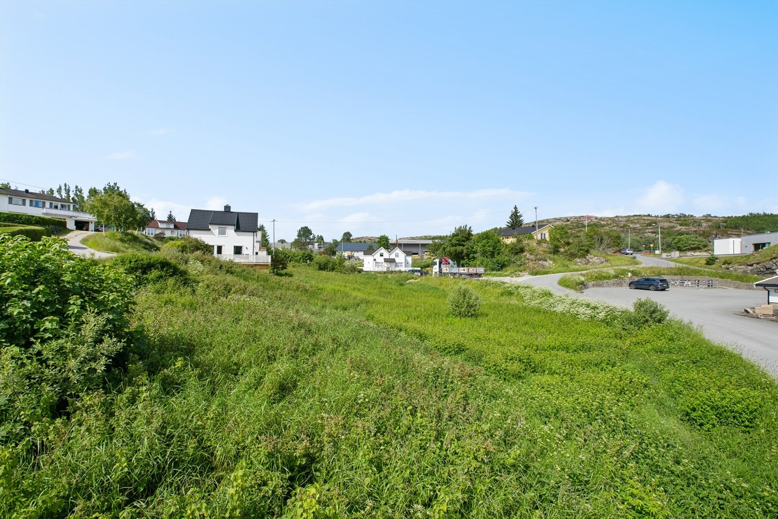 Med en størrelse på 3,6 mål er mulighetene mange for tomten. Galleribilde