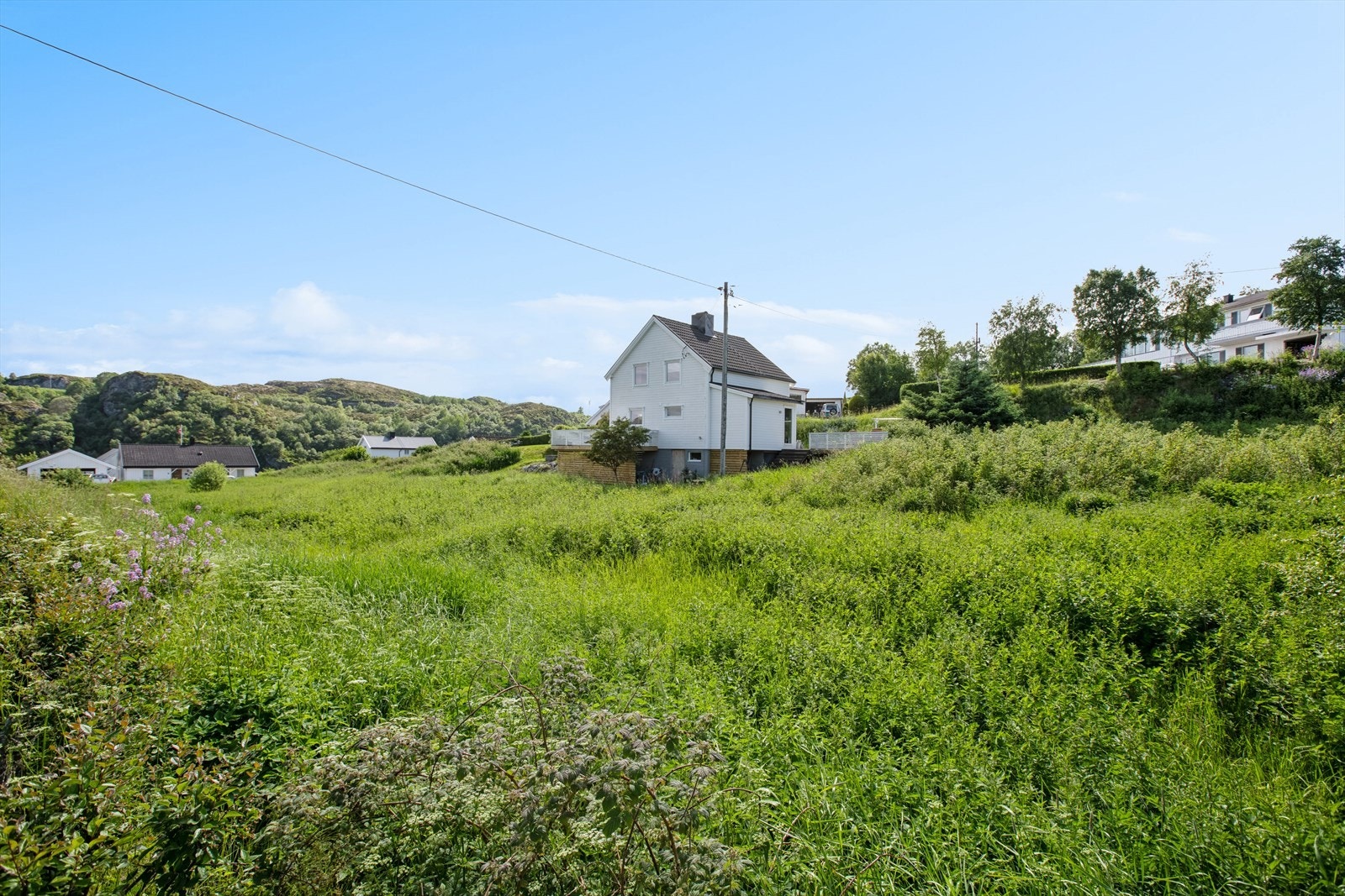 Med lite trær og buskvekster på tomten er det enklere å sette i gang grunnarbeid. Galleribilde