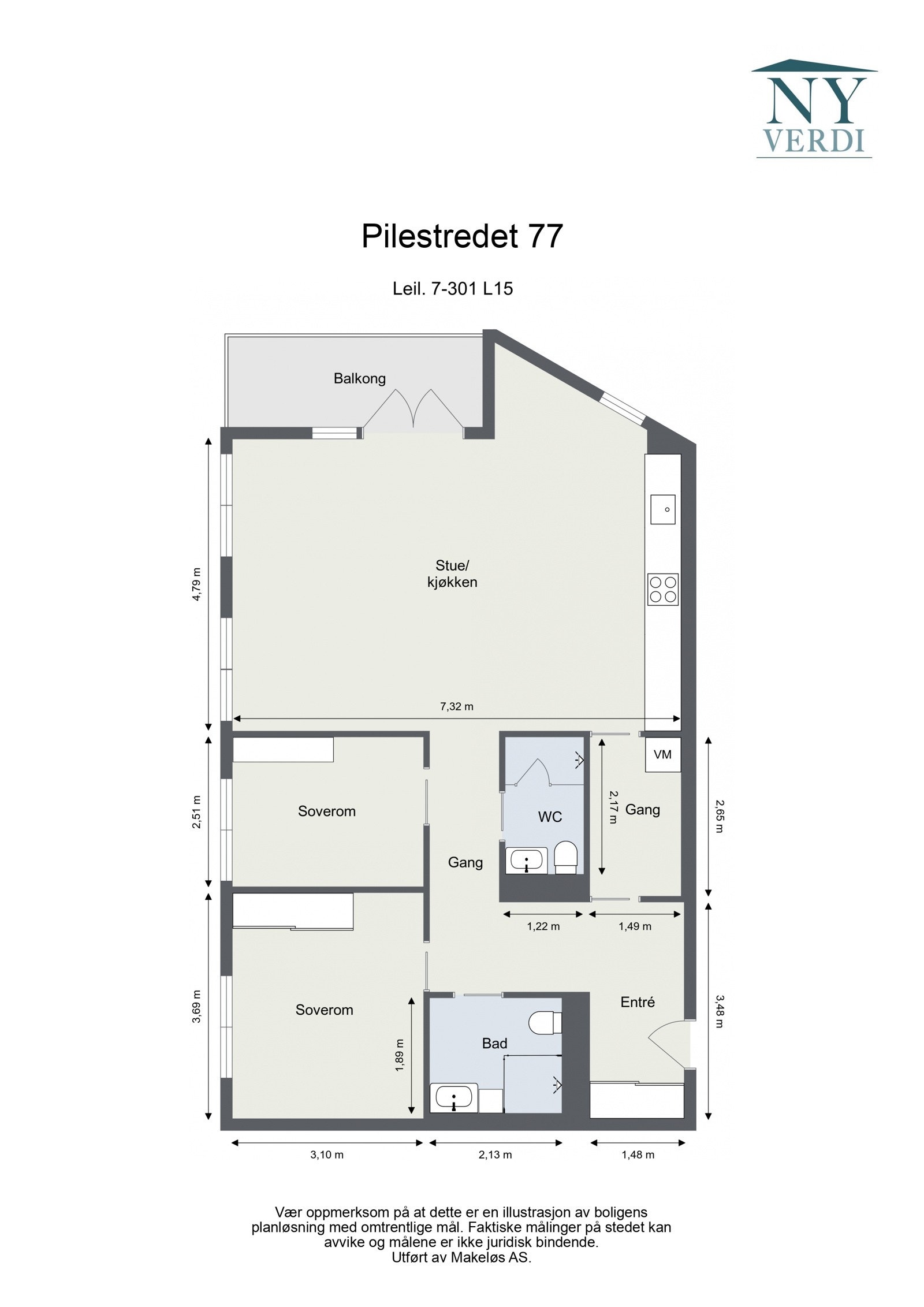 Plantegning Galleribilde