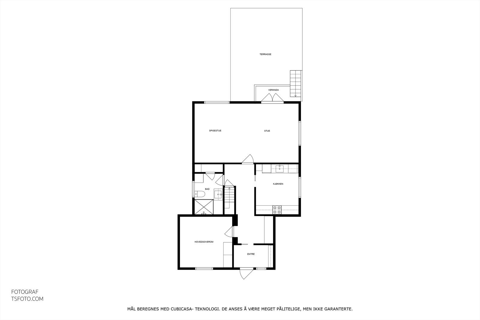Plantegning - Hovedetasje Galleribilde