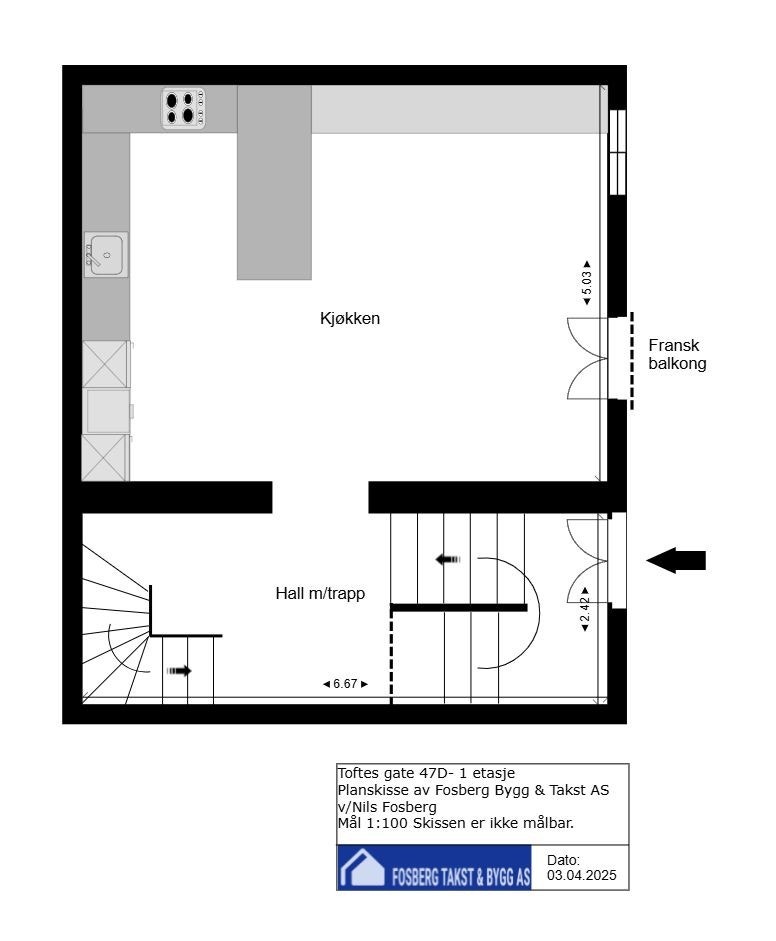 Plantegning 1.etasje Galleribilde