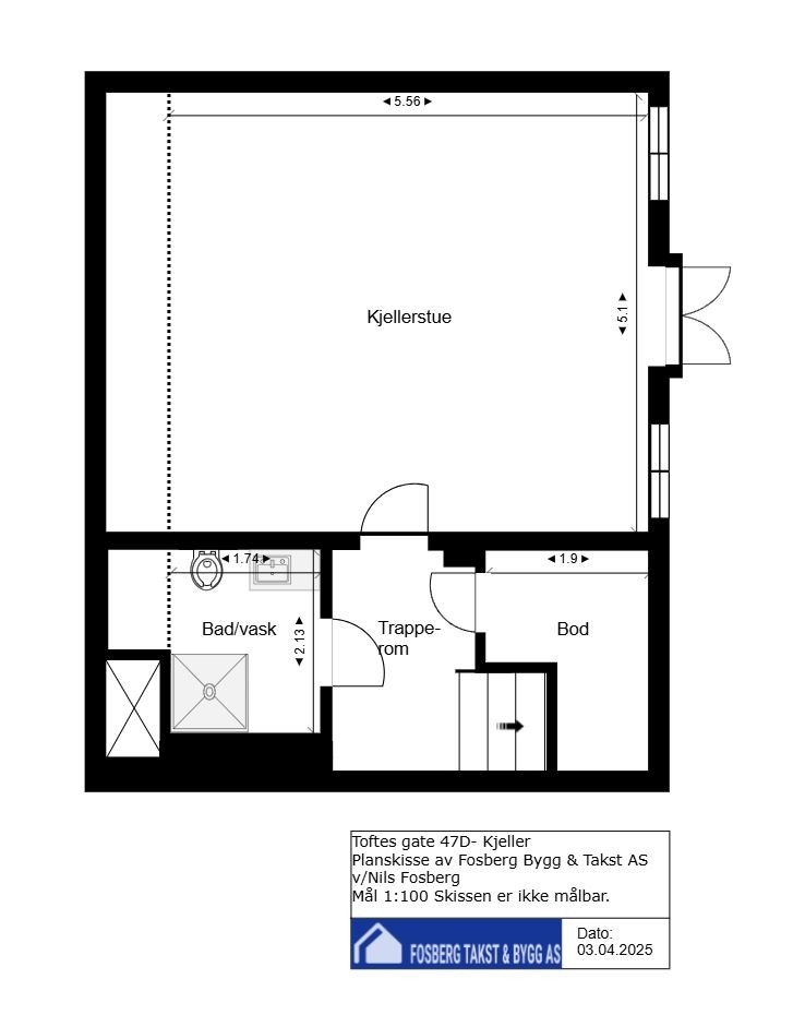 Plantegning underetasje Galleribilde