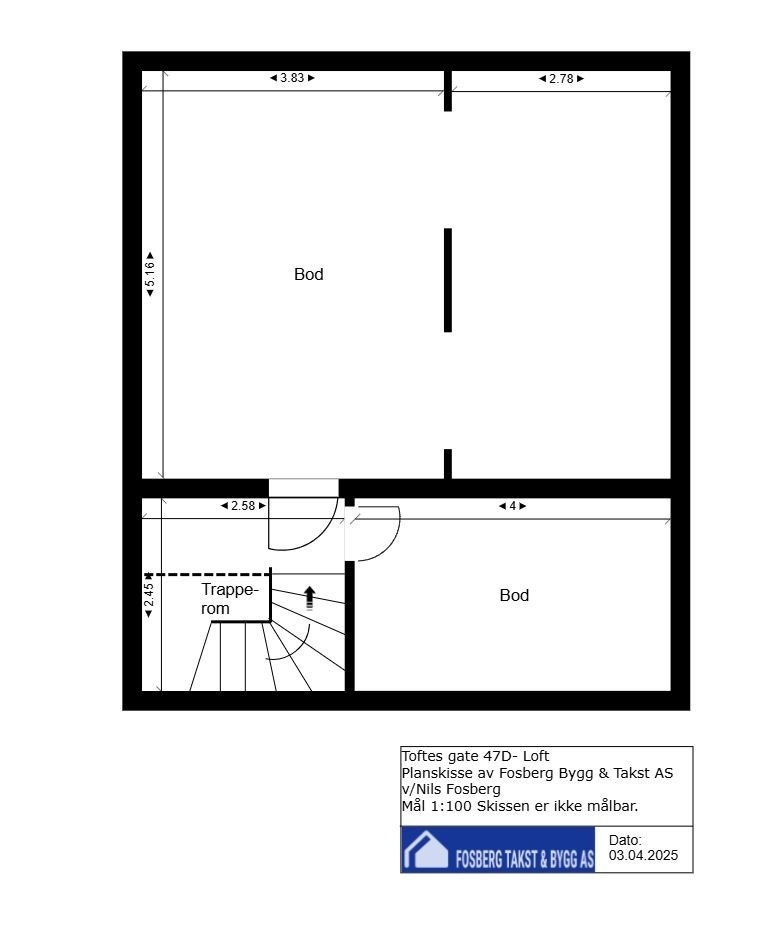 Plantegning loft Galleribilde