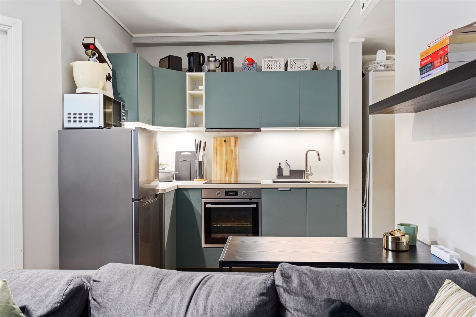 Kjøkendelen er ny i 2021 frå Ikea med nye kvitevarer Galleribilde