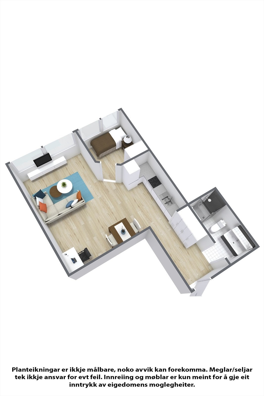 Planteikning 3D Galleribilde