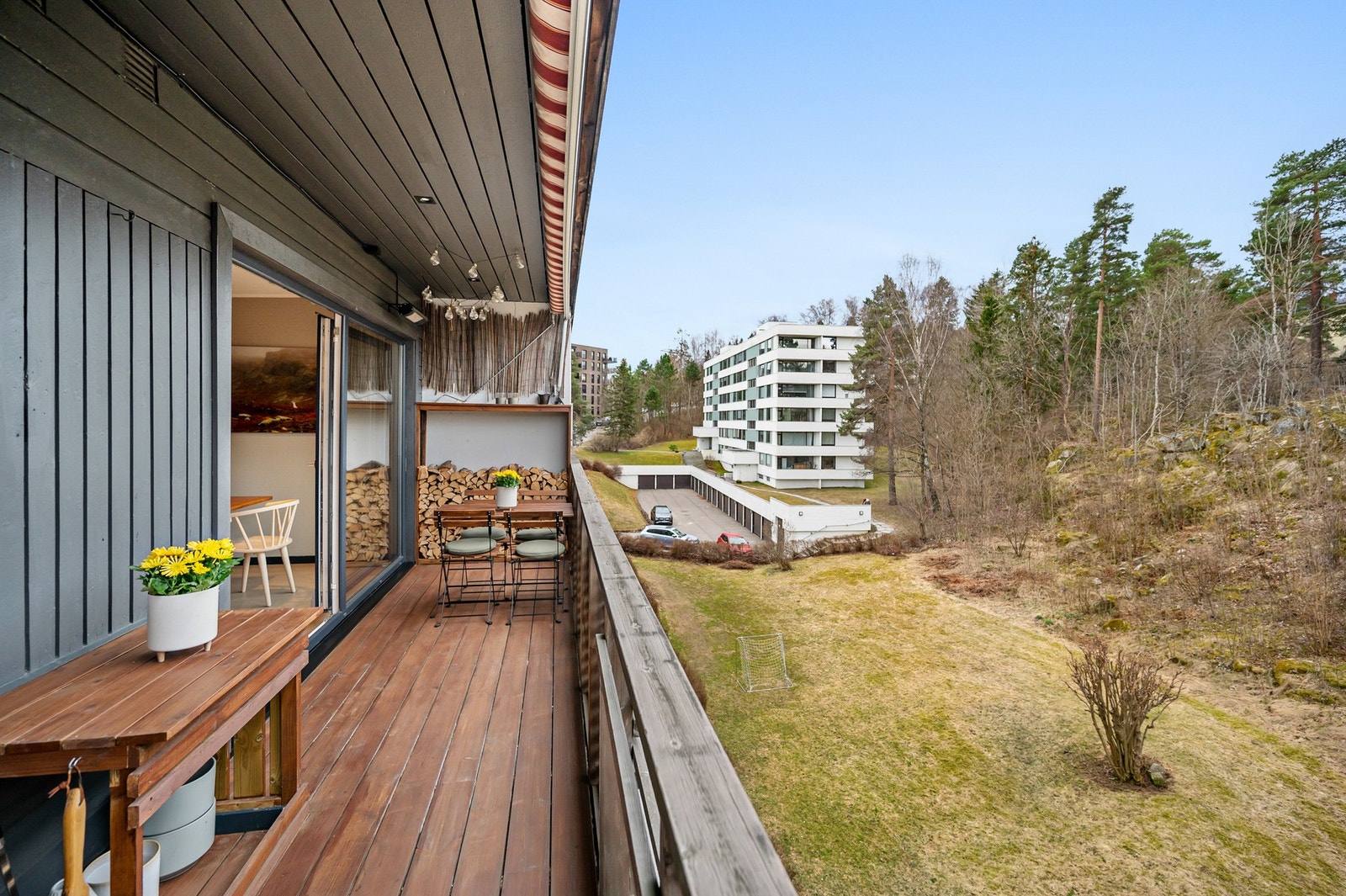 Koselig utsikt, her kan man nyte varme dager. Galleribilde